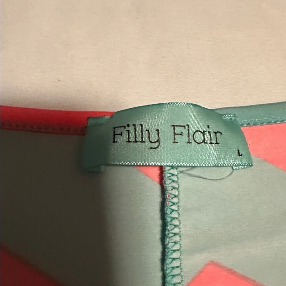 Filly Flair Aqua and Coral Dress